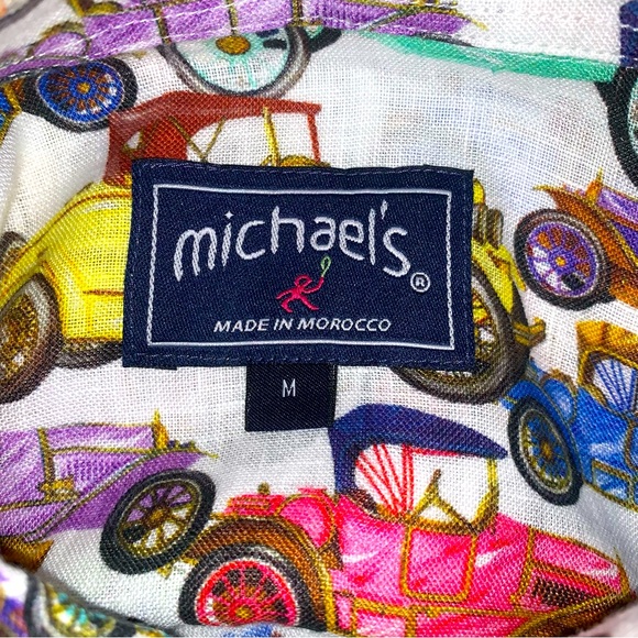 Michael’s Men’s 100% Linen Casual Button Down Long Sleeve Shirt. NWT. - Picture 13 of 16